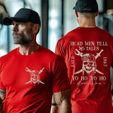 T-shirt pirate rouge tête de mort