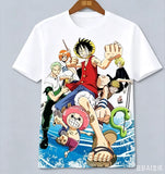 T-shirt One Piece noir tête de mort