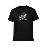 T-shirt pirate Jolly Roger noir