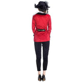 Déguisement pirate femme veste rouge et pantalon