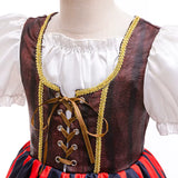 Déguisement pirate fille, robe rayée