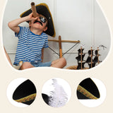 Chapeau pirate enfant, tricorne doré ou argent