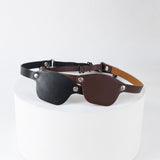 Cache-œil pirate en cuir PU