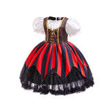 Déguisement pirate fille à jupe rayée