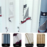 Rideau voilage pirate motif voiliers