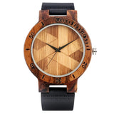 Montre pirate en bois et cuir