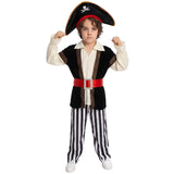 Déguisement pirate garçon rayures rouges