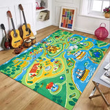 Tapis de jeu pirate, carte marine