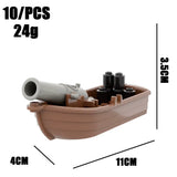 Bateau pirate en briques à assembler