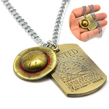 Collier pirate One Piece chapeau de paille