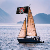 Drapeau Pirate Cabane Bandana Rouge