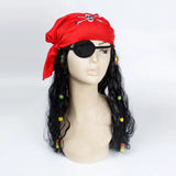 Chapeau pirate femme avec perruque