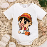 Body bébé pirate motif Luffy