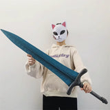 Sabre pirate factice bleu et argent