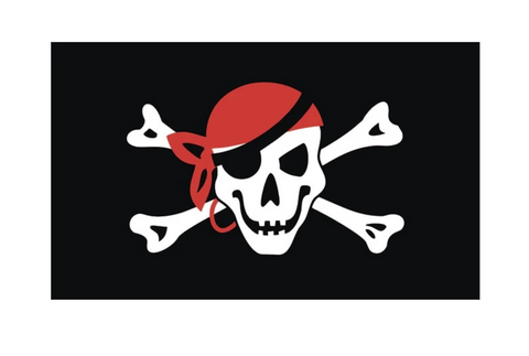 Drapeau Pirate - Rouge Bataille Sanglante