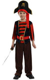 Déguisement Pirate Garçon Rouge et Noir