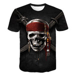 T Shirt Tête de Mort Pirate