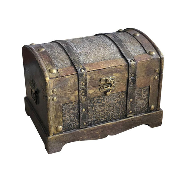 Coffre Trésor Bois Coffre à Trésor Vintage Bois Avec Serrure Coffre Trésor Bois Coffre à Trésor Vintage Bois Avec Serrure