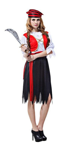 Carnaval Déguisement Femme Pirata Pirate Femme Corsair Déguisement Robe  11286